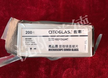 China High Transparent Histology Consumables , Microscope Glass Slides And Coverslips 24mm × 24mm supplier