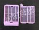 Purple Tissue Processing Cassettes With Strip Holes , Removable Lid Layout supplier