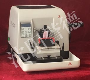 China 60VA Pathology Rotary Microtome , Semi Automatic Microtome 60mm Vertical Specimen Stroke factory