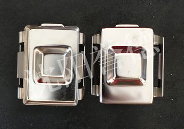 China Stainless Steel Embedding Cassette Histology Tissue Base Molds With Subtle Polishing factory